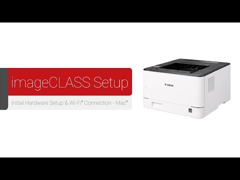 Canon imageCLASS LBP172dw - Initial Hardware & Wireless Setup for Mac