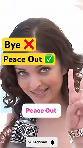 Stop Saying “Bye” ❌ Say “Peace Out” Instead 😎✌️ | Learn English Fast