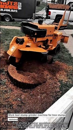 Work tool stump grinder machine for tree stump removal