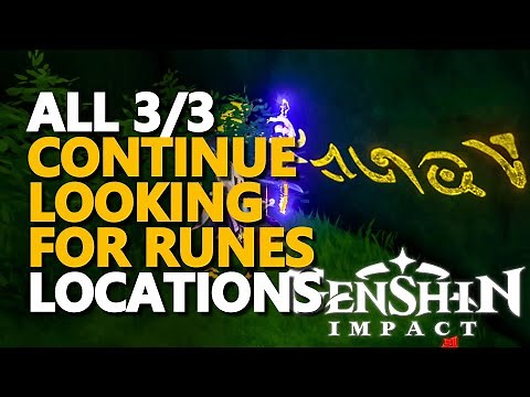 Continue looking for runes Genshin Impact