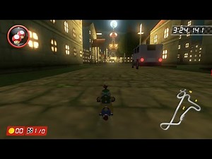Free Roam Exploration of N64 Rainbow Road city in Mario Kart 8 Deluxe!