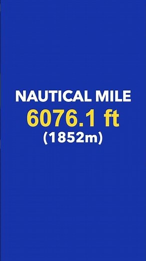 Mile VS Nautical Mile