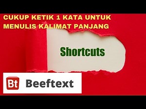 Beeftext | shortcut untuk menulis kalimat panjang | Tools skripsi | Tools penulis