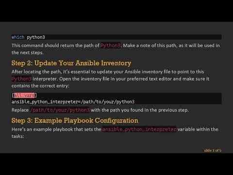 How to Force Ansible to Use Python3 on CentOS 7