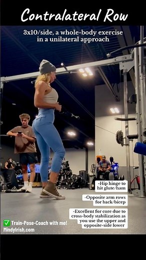 Contralateral Cable Row for Whole Body