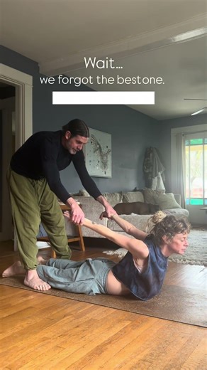 Partner Yoga | Gentle Backbend + Heart Opener #shorts