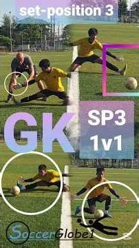 GOALKEEPER SET-POSITION 3 TECHNIQUE VIDEO FOOTBALL / for 1v1 saves lower body position