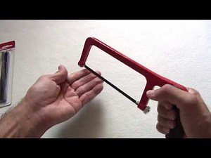 Hyper Tough 6-inch Aluminum Mini Hand saw - review and how to use