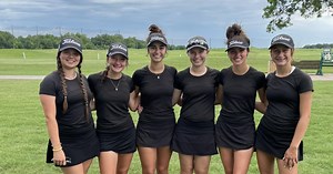 Lady Hawks Golf in Command Headed to the Final Day at State