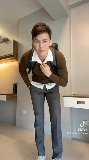 Jupheter Franco on Instagram: "Preppy look for my date on the 14th - si work padin "