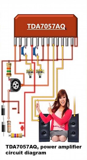 STA540/TDA7375 Bluetooth Car Amplifier Circuit