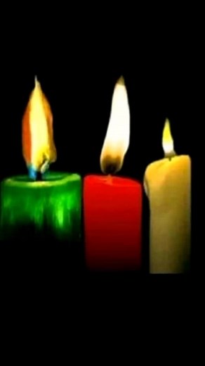 Candle Animation with Fiery Heart Effects