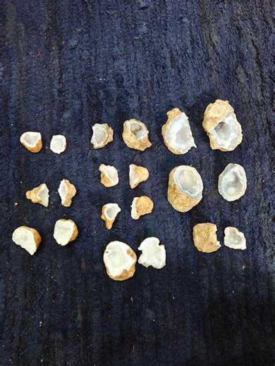 Polished Agate Geode Pair – Blue Druzy Quartz Crystal Display - Etsy