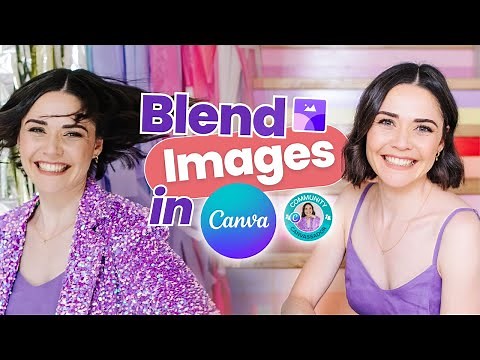 Combine 2 Images in Canva | Image Blender Tutorial