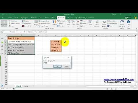 How to extract first/ last/ nth word from text string in Excel