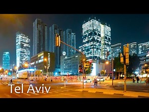 A Magical Night in Tel Aviv – You Have to See This! Full Immersion City Ambiance.