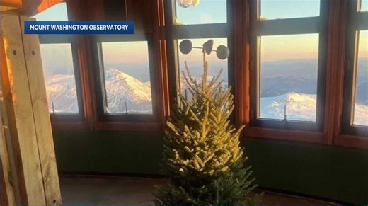 Winter weather and festivities at Mt. Washington Observatory