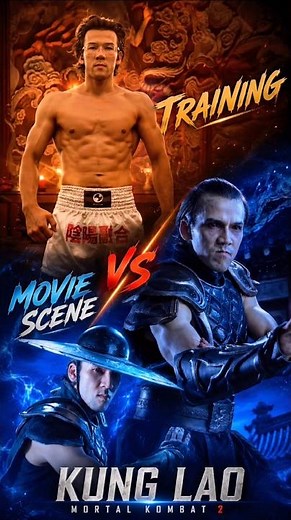 Kung Lao Training 🔥 Real Practice vs Mortal Kombat 2 (2026) Scene