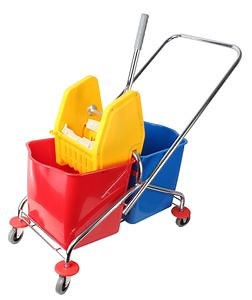 [Hot Item] B-043b Side-Press Double Mop Wringer Trolley Mop Bucket