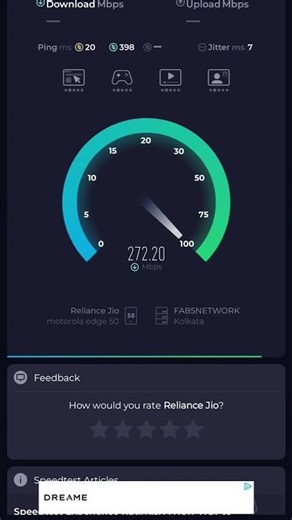 Jio 5G Speed test