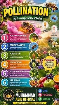 Pollination Explained in 60 Seconds 🌸 | How Plants Reproduce | Biology Shorts