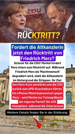 MERKEL GEGEN MERZ: DER ENDGÜLTIGE CDU-ABSTURZ?