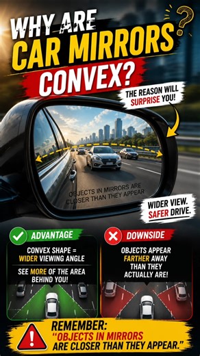 Why Are Car Mirrors Convex? 🚗👀