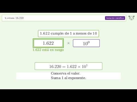 Scientific notation calculator 16,220