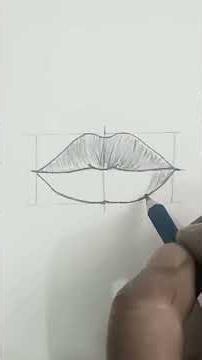 Beautiful lips drawing step by step#easy drawing for beginners#art #pencil #shorts