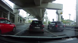 Footage Shows Car Flipping Over in Crash Incident