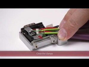 Profibus Bus Connector Assembly Internal Cable Clamp