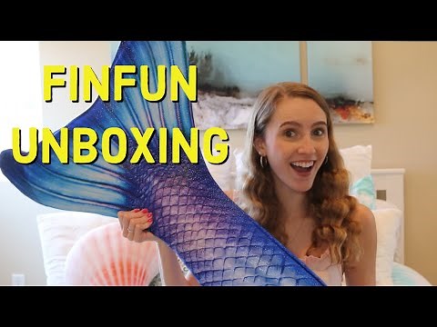 FinFun Ambassador Tail Unboxing & Swim | Blue Lagoon Mermaid Tail