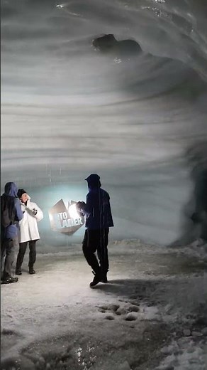 Exploring the Húsafell Ice Cave: Langjökull Glacier Tour #icecave #iceland #glacier #viral #husafell