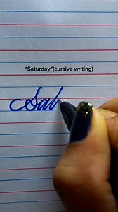 48K views · 294 reactions | “Saturday” (cursive writing) part-6✍️. ....