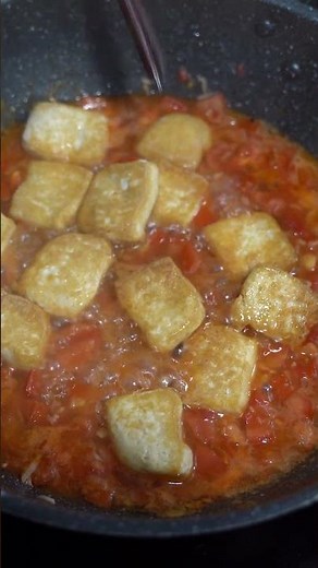 tofu with tomato sauce 🍅 | simple vietnamese countryside dish