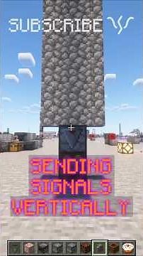 Send signals VERTICALLY with WALLS or SCAFFOLDING! | Redstone with PsiVolt #minecraft #redstone