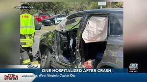 Two-vehicle crash in Ocala leaves one person hospitalized