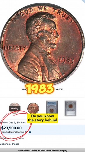 1983? 1983-D? Copper Penny? Not copper-plated zinc? Part 1 #coins #coinscollection #coincollecting #lincolnmemorial #banknotes #heritcoin | HeritCoin