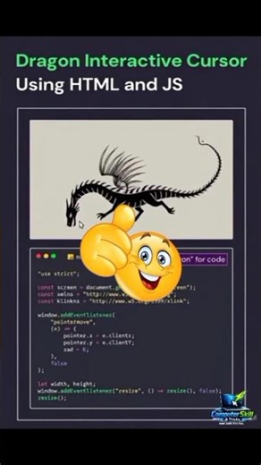 Think You Can Code This Interactive Dragon? 🤯 #code #viral #computer #html #usa