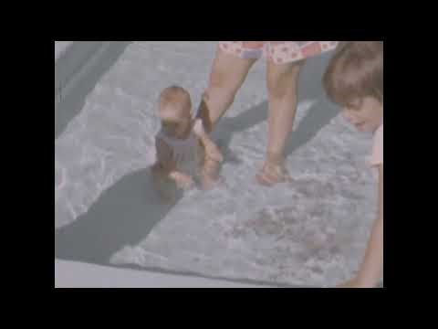 1972 Lisa in the baby pool