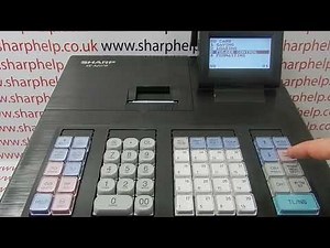 How To Export Sales Data From SD Card Sharp XE-A207 / XE-A207B / XE-A207W Cash Register