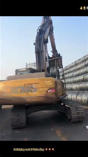 Smart Tool UNLOADING Steel Wire Rolls !!