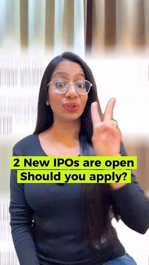 2 New IPOs are open - apply or not? . . . . . . . . . Disclaimer: I am not a SEBI registered investment advisor or broker-dealer. The content provided is for informational purposes only and should not be considered professional investment advice. Please conduct your own research or consult with a licensed financial advisor before making investment decisions. #stockmarket #ipo #investing #finance | Brahmi Kapasi