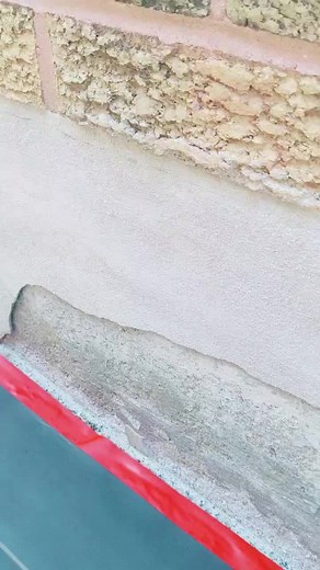 Our parging concrete finish system is the only solution to your exposed foundation. #parging #concretelife #toronto #cambridge