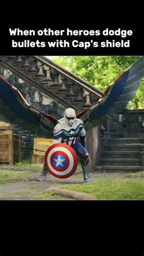 Captain America dodge bullet different way | #shorts #mcu #trending #viralvideo #captainamerica #bts