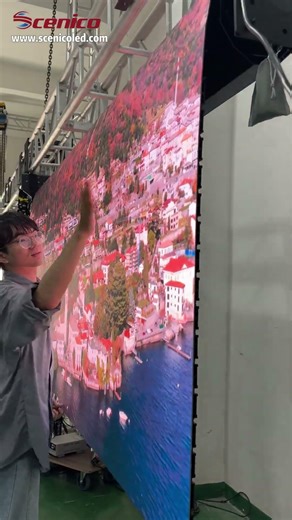 A LED Rolling Screen #leddisplay #technology #ledscreen