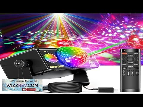 Party Lights DJ Disco Light Disco Ball Light Sound Activated Strobe Stage