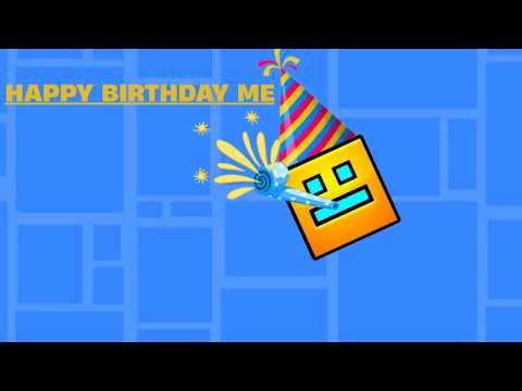 I played a Birthday level in Geometry Dash on my Birthday