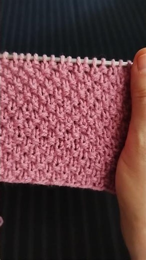 Easy Reversible knit and purl Knitting Pattern for Beginners 88