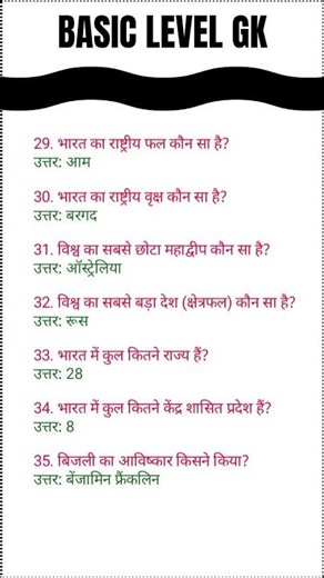 Basic GENERAL knowledge | in hindi | gkquiz | adib roy | part 5 |